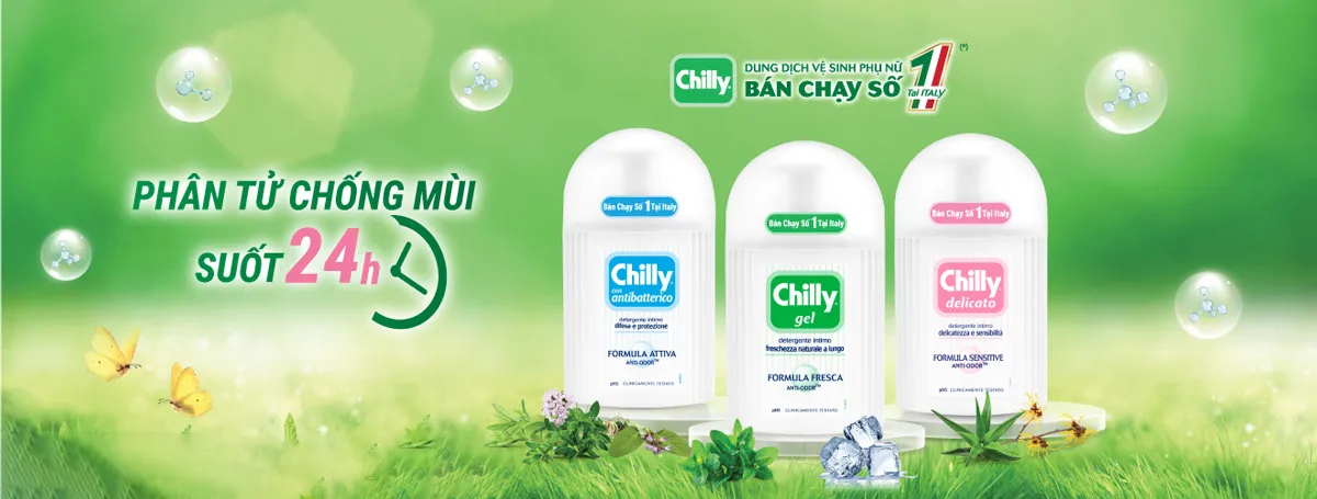 Dung Dịch Vệ Sinh Phụ Nữ Chilly 200ml