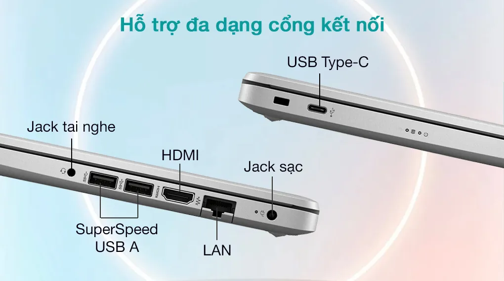 HP 240 G8 N5030 (604K1PA) - Cổng kết nối