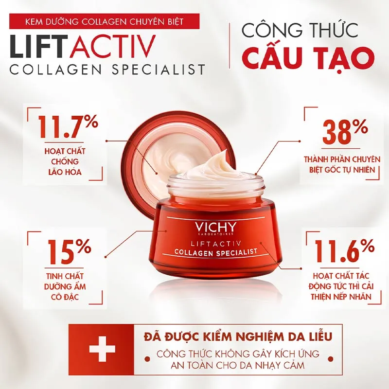 Sản phẩm kem dưỡng da Vichy Liftactiv Collagen Specialist 50ml