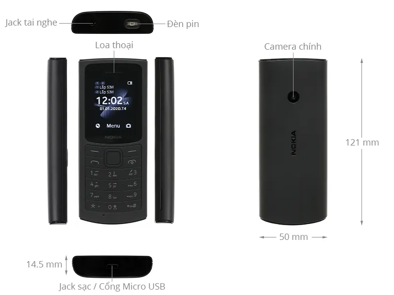 Mua Nokia 110 4G - Chính hãng, giá rẻ, giao hàng tận nơi