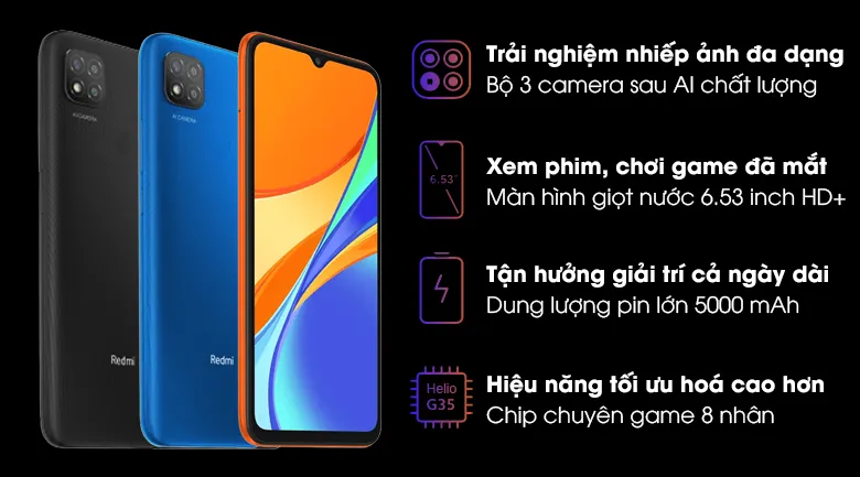 Xiaomi Redmi 9C (3GB/64GB) - Chính hãng, giá tốt