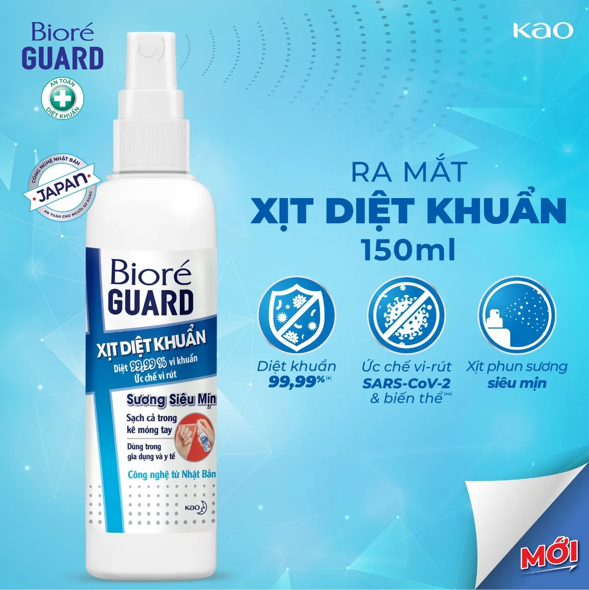 Xịt Diệt Khuẩn Bioré Guard