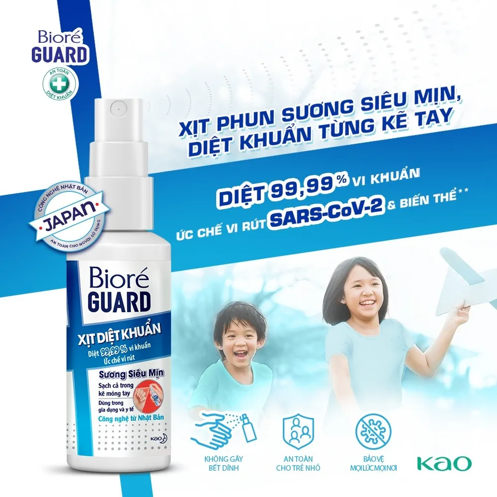 Xịt Diệt Khuẩn Bioré Guard