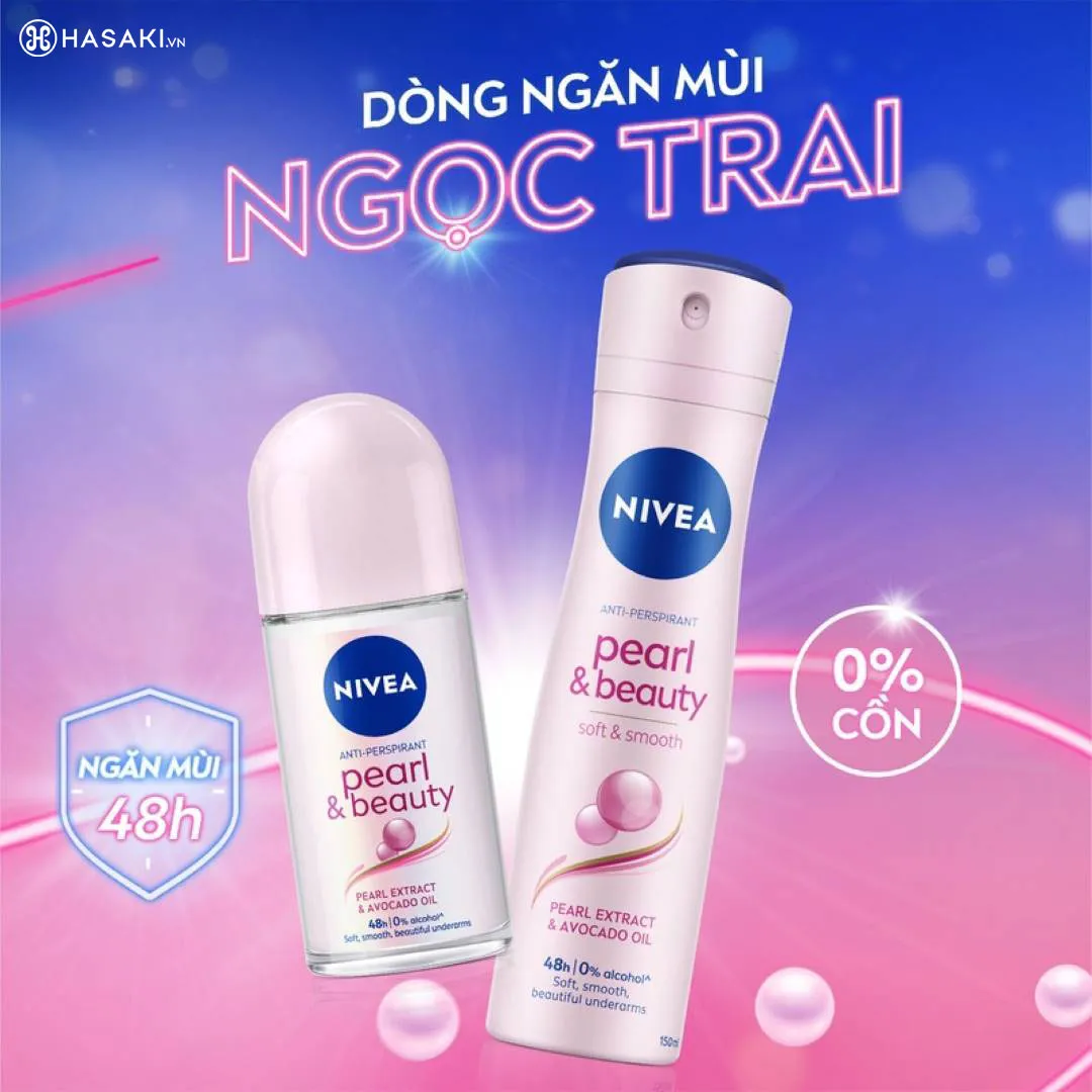 Xịt Ngăn Mùi Ngọc Trai Nivea Pearl & Beauty